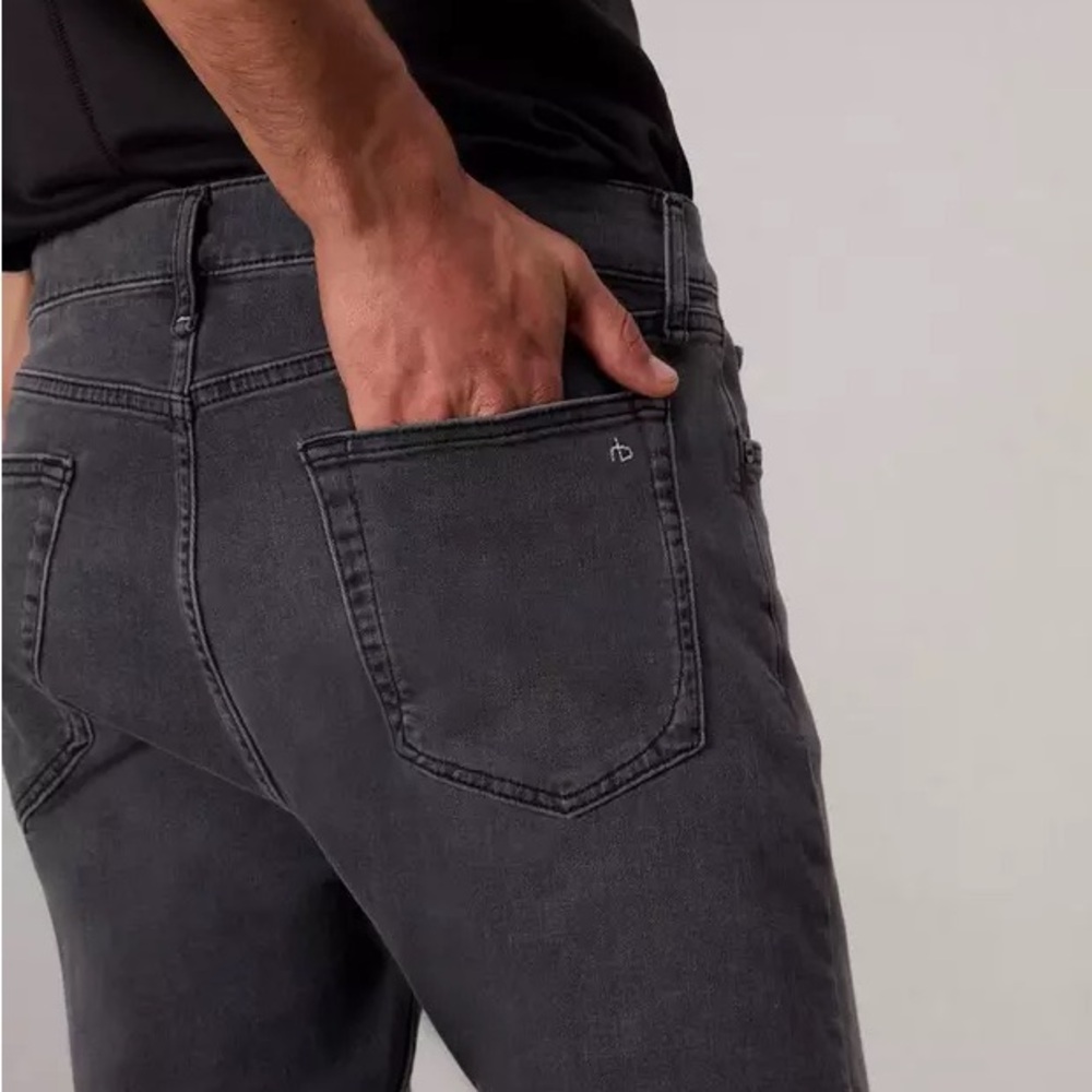 rag & bone Men's Charcoal Slim Jeans